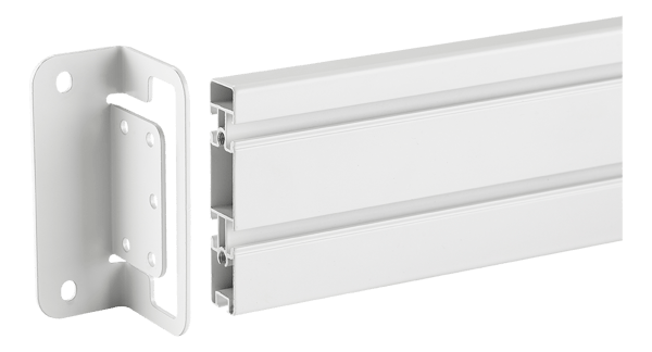 OFFICE wall mounting plate  slatwall panel (DELO0151) white