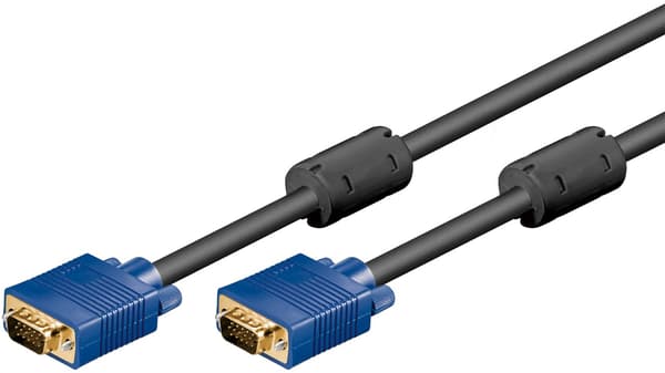 Full HD SVGA-monitorkabel, Guldpläterad