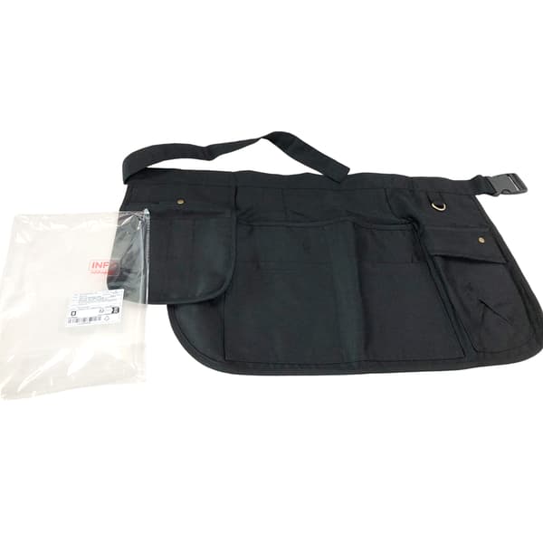Vanntett arbeidsforkle med flere lommer Black
