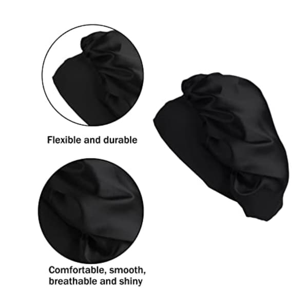 Sovehette i satin, 2-pakning MultiColor