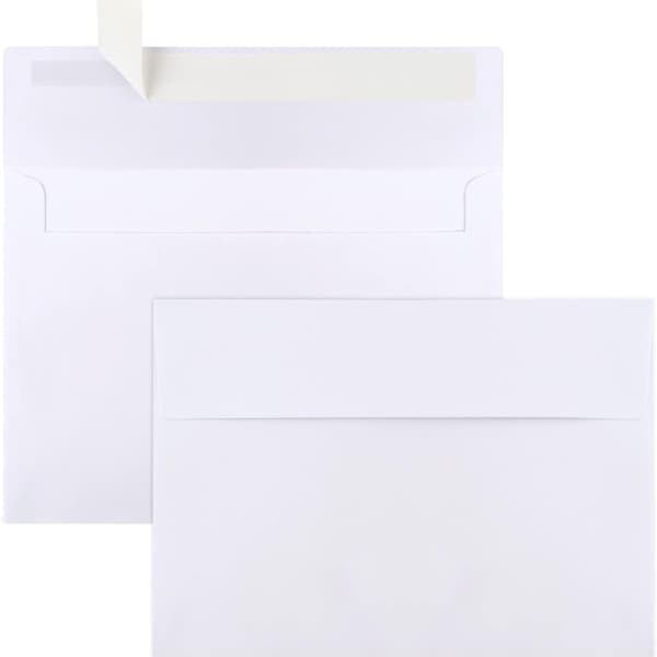 Klassiska vita A4-kuvert - 50-pack