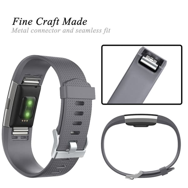 Fitbit Charge 2 armband L Grey