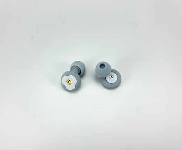 Støjdæmpende ørepropper med opbevaringsboks Grey+Blue