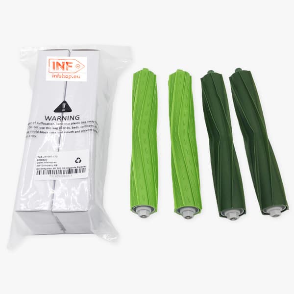 Gummiborste / Rullborste 4-pack Green iRobot Roomba e/i/j series