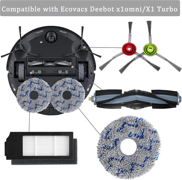 Dammsugartillbehör för Ecovacs Deebot X1 Omni / X1 e Omni / X1
