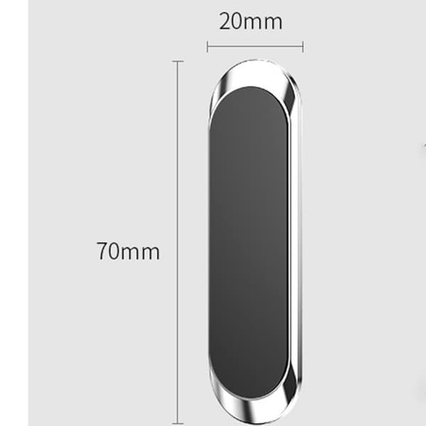 Magnetiskt mobiltelefonfäste för bil Silver
