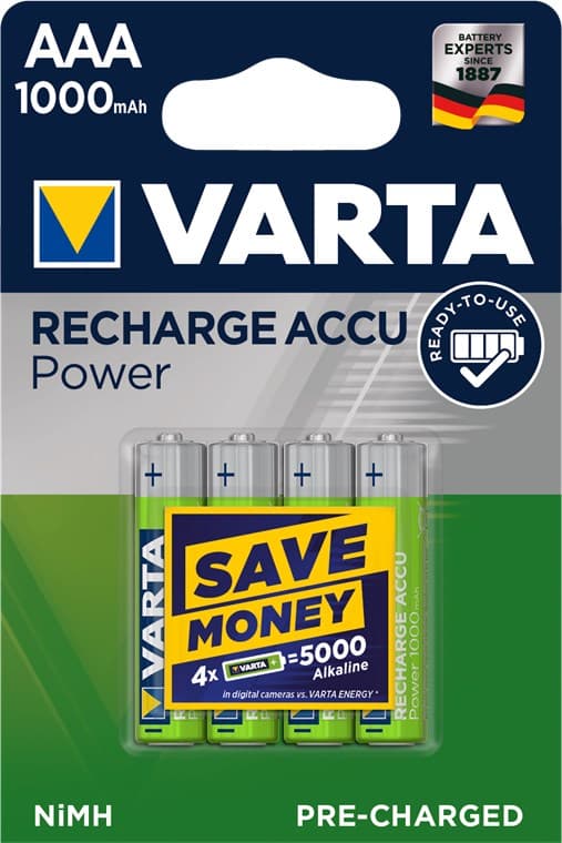 AAA (mikro) / HR03 (5703) - 1000 mAh13494