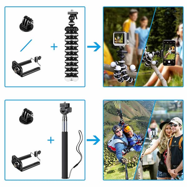 Lisävarustesarja GoPro Heroon - 50 osaa