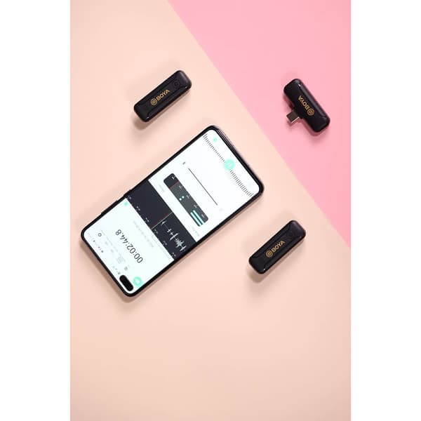 Trådløst Mikrofonsystem x2 BY-WM3 For Lightning