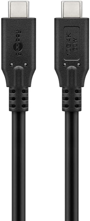 USB-C™-kabel, 1 m, svart