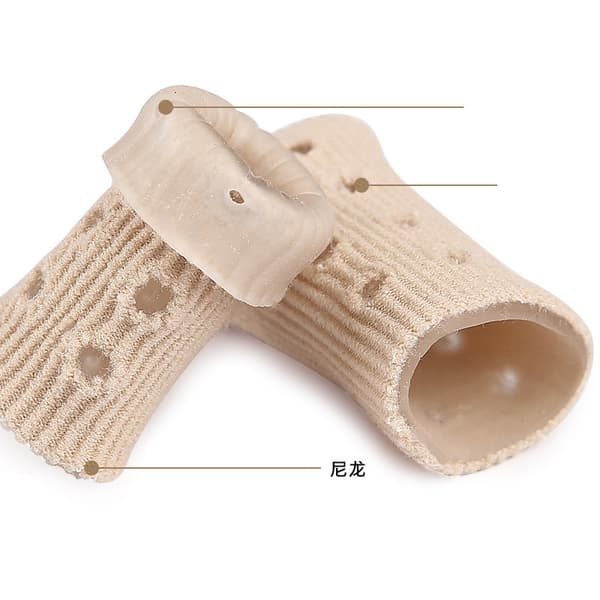 Fiber Tåskydd med Hål, 5-pack - Mjukt SEBS Material för Skydd och Komfort Model 6
