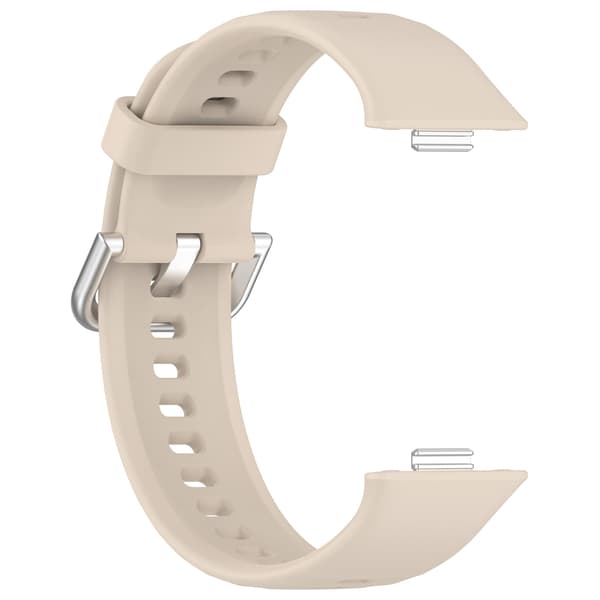 Silikonerem til Huawei Fit 4 - Lys Pink, Sølvspænde Yellow