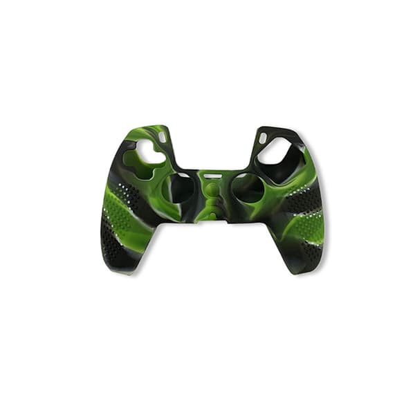 Anti-Slip Silikone Cover til PS5 Controller Black+Green