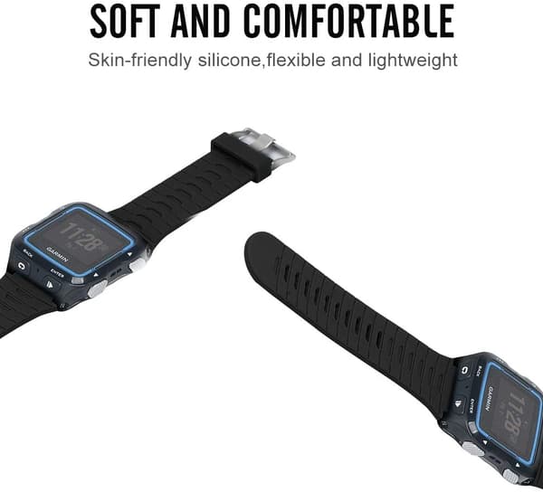 Klokkereim til Garmin Forerunner 920XT i sort silikon