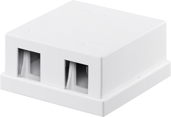 Keystone tyhjä kotelo, 2-porttia