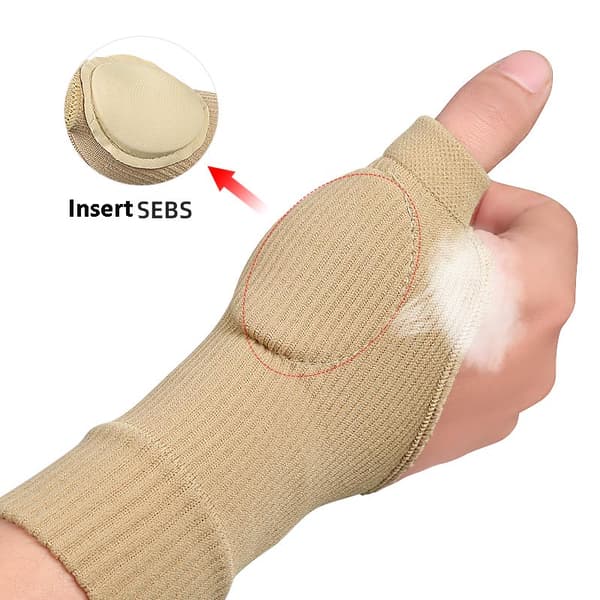 Fingerlösa Handskar / Handledsstöd, 1 par Black L