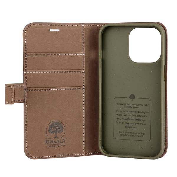 Mobilfodral Eco Brun - iPhone 13 Pro