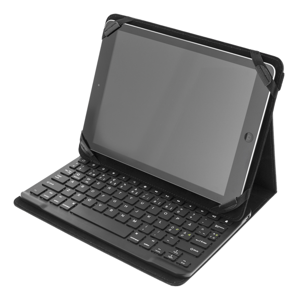Case and Bluetooth keyboard for 10" tablets, black