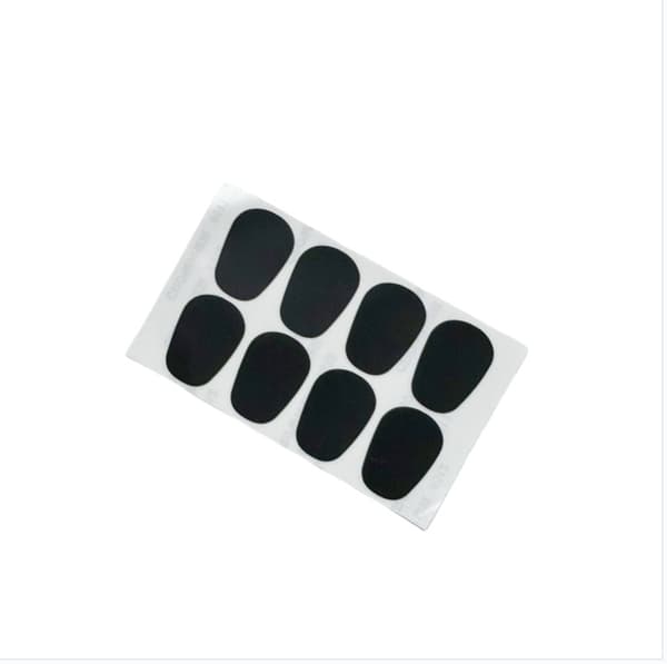 Saksofonin Hammaspehmusteet - 0.8mm soikea, 8 kpl/setti (2 kpl pakkaus) - Suojaa suukappaletta Black