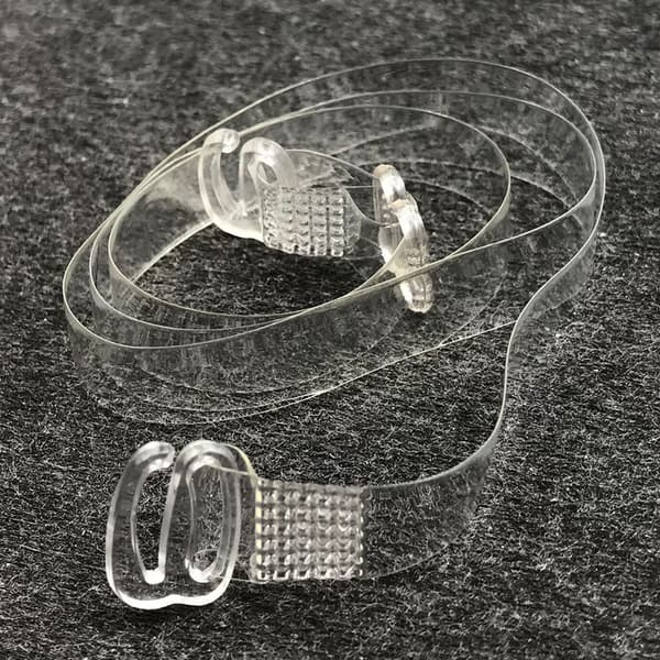 Usynlige klare bh-stropper 4-pak 10 mm bredde Transparent
