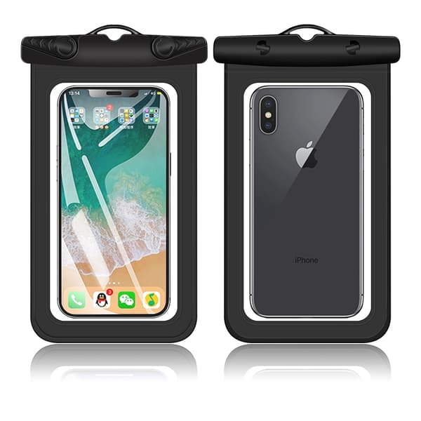 Vandtæt mobiltaske 7 tommer Black