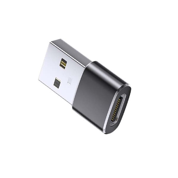 USB-C naaras - USB-A uros -sovitin (4 kpl) - Tukee PD-pikalatausta