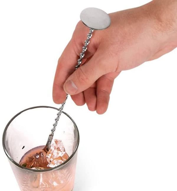 Cocktailsæt Dobbelt shaker Rustfrit stål Sølv 10 dele