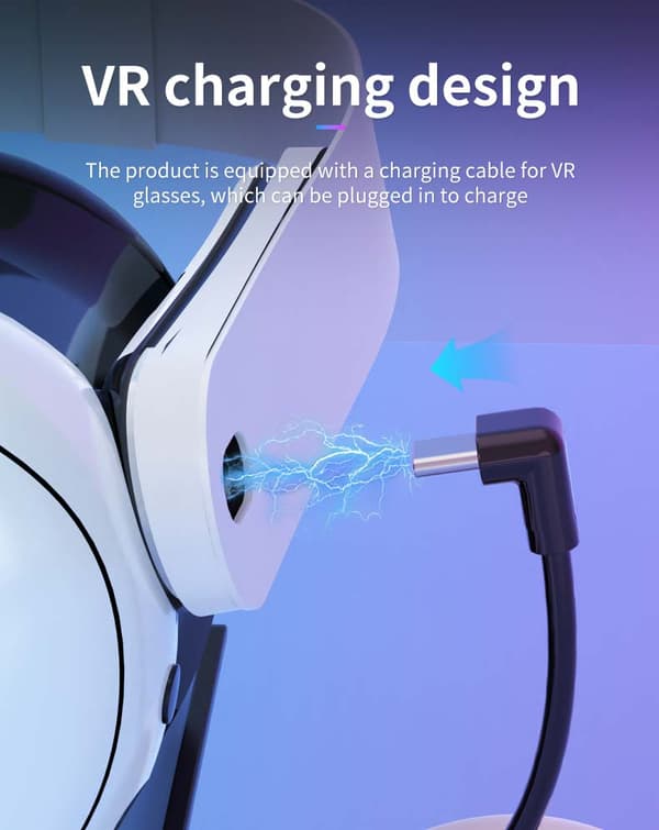Ladedokk og kontrollerstativ for Oculus Quest 3/4s