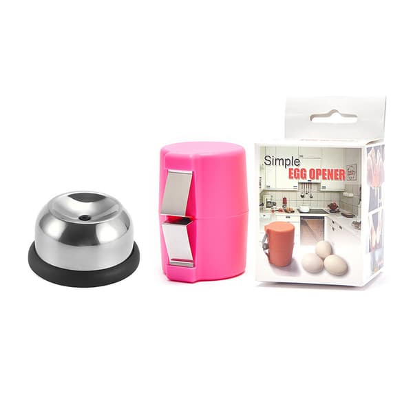Äggpickare och knäckare set Pink