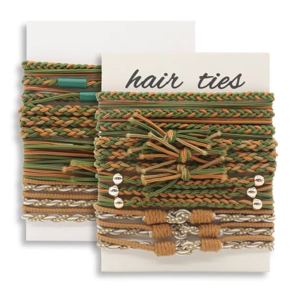 Flätade Hårband - Bohemisk Stil, 12-pack Model 5