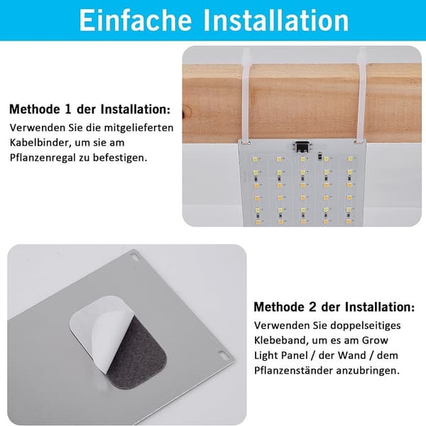 LED lyspaneler til planter - EU-adapter