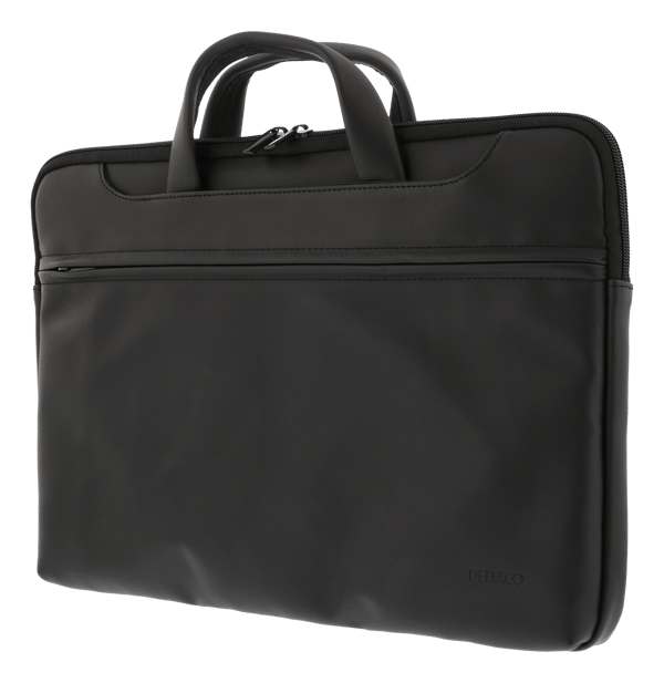 Notebook bag up to 15.6", PU leather, black