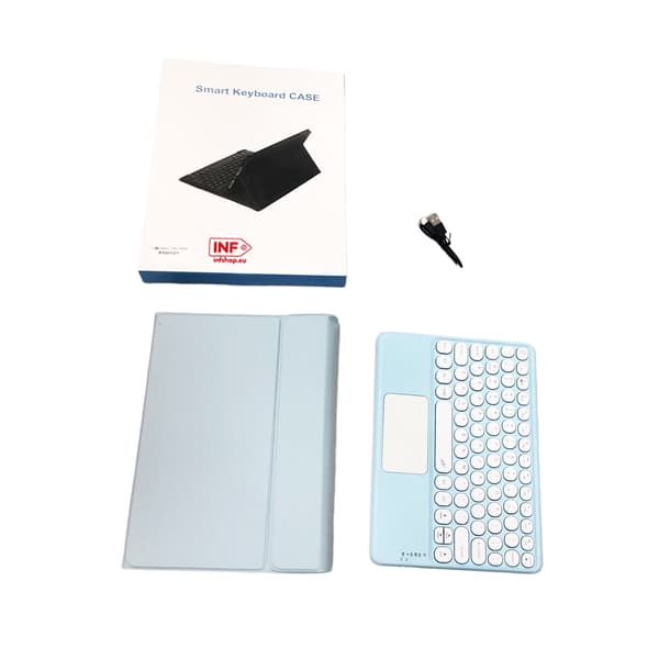 Bluetooth-tangentbordsfodral för Samsung Galaxy Tab S6 Lite Blue