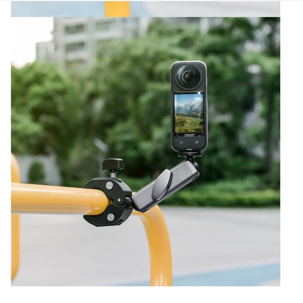360° Roterende Dobbel Kulehode Feste for Insta360 & GoPro