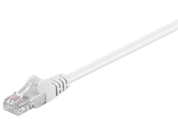 Netværkskabel CAT 5e, U/UTP, hvid, 50 m