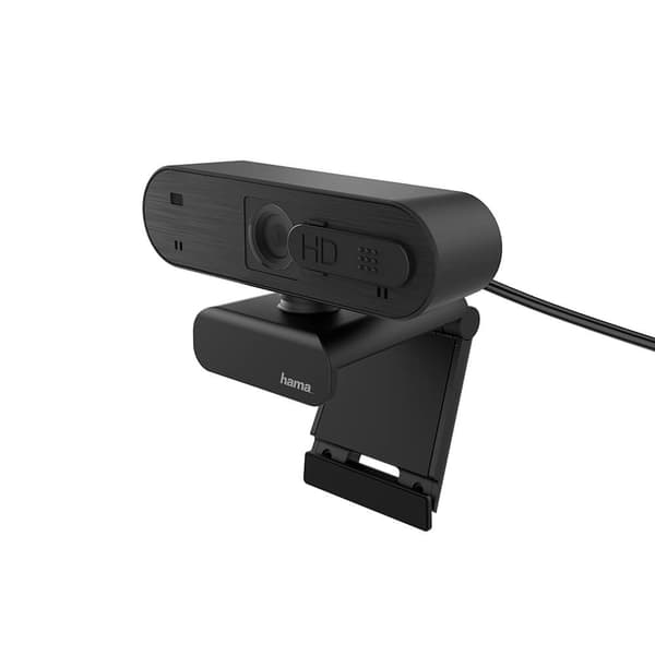 Webbkamera Full HD Spy Protection 16:9 Stereo Sort