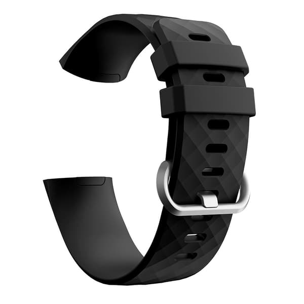 Fitbit Charge 3/4 armbånd silikone (S) Black