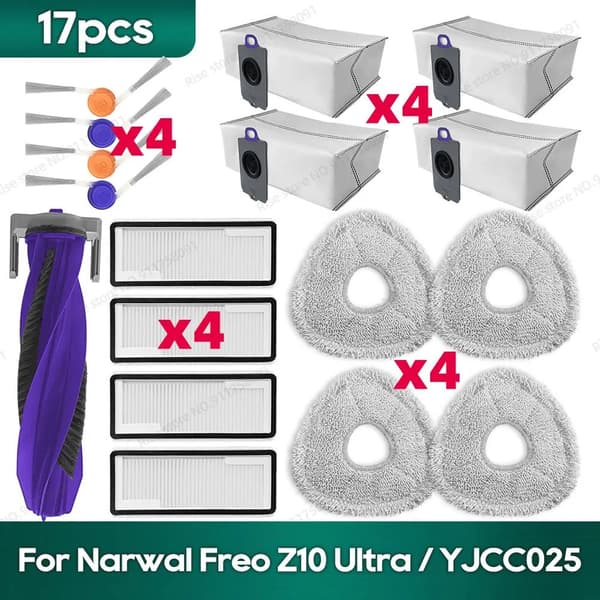 Narwal Freo Z10 Ultra Reservedele Tilbehørssæt