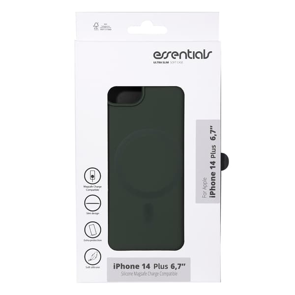 iPhone 14 Plus Silicone Mag back cover, Green