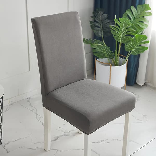 Enfärgat Stolsöverdrag DarkGrey