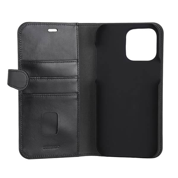 Lommebokdeksel iPhone 14 Pro Max Svart