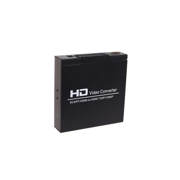 SCART+HDMI til HDMI HD Konverter og Switch Svart