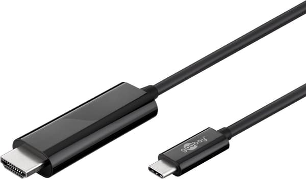 USB-C™ till HDMI™ kabel, 1,8 m, svart