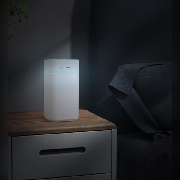 Oppladbar Aroma Diffuser Luftfukter med Ambient Lys White