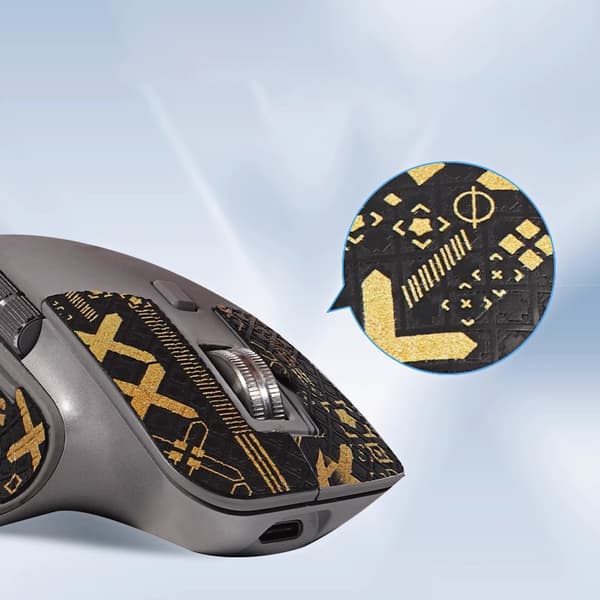 Forbedrede grepsmuseklistremerker for Logitech MX Master 3S Gold