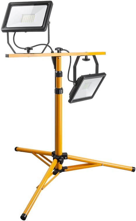 LED arbeidslys med teleskopstativ, 2 x 50 W