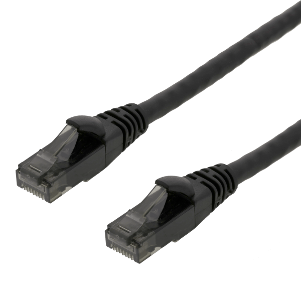 U/UTP High Flex Cat6, patch cable, 0,5m, TPE, black