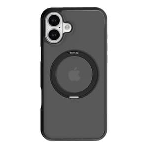 Torras Ostand Pro Cover til iPhone 16 (sort)