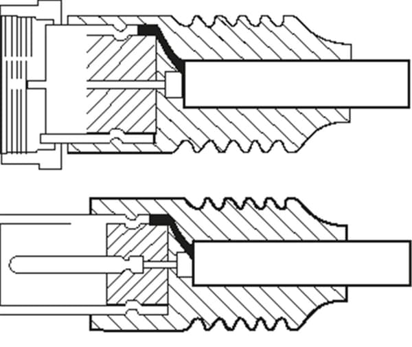 SAT/antenn-adapterkabel (<70 dB), dubbelskärmad