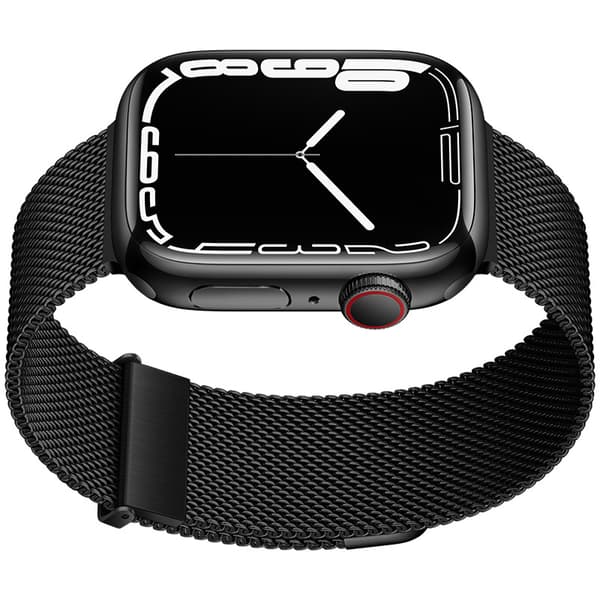 Grafit Milanese Loop-rem til Apple Watch Black L